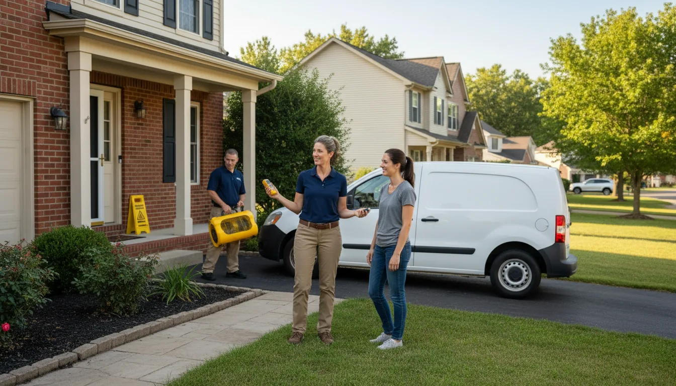 Water restoration image for Dehumidification And Cleanup Services in Sturtevant, WI